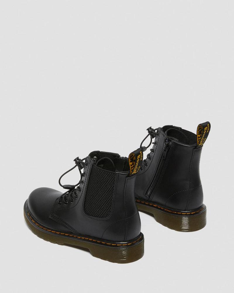 Botas Casuales Dr Martens Junior 1460 Harper Cuero Niños Negros | MX 161ILH